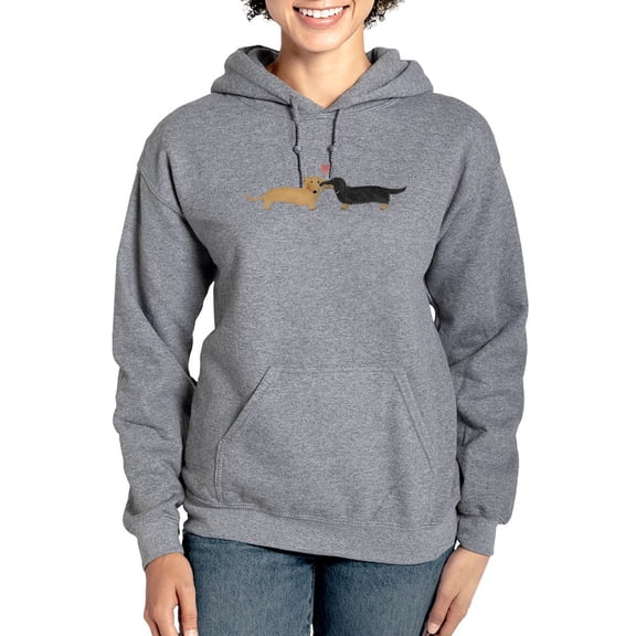 CafePress - Dachshund Kiss - Pullover Hoodie, Classic & Comfortable Hooded Sweatshirt