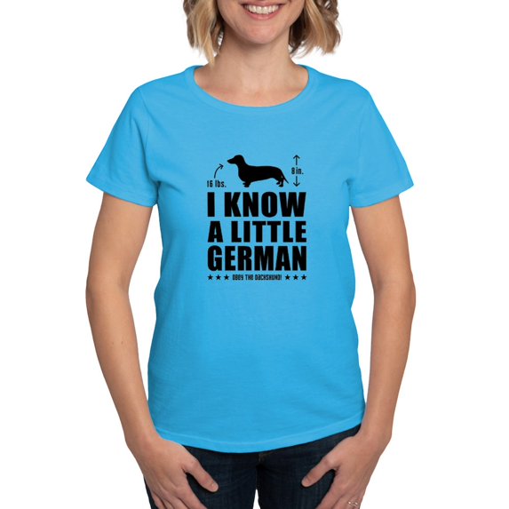 CafePress - Dachshund Little German Women's Dark T Shirt - Women's Traditional Fit Dark T-Shirt