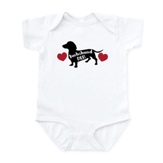 CafePress - Dachshund Mom Baby Light Bodysuit - Baby Light Bodysuit, Size Newborn - 24 Months
