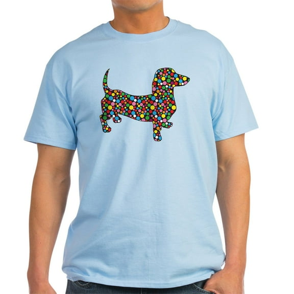 CafePress - Dachshund Polka Dots Light T Shirt - Men's Classic Graphic T-Shirt