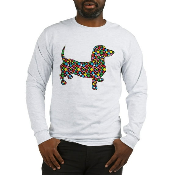 CafePress - Dachshund Polka Dots Long Sleeve T Shirt - Unisex Cotton Long Sleeve T-Shirt