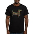 thumbnail image 1 of CafePress - Dachshund Polka Dots Men's Fitted T Shirt (Dark) - Men's Fitted T-Shirt, 1 of 4