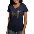 thumbnail image 1 of CafePress - Dachshund Polka Dots Women's V Neck Dark T Shirt - Women's V-Neck Dark T-Shirt, 1 of 4