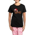 thumbnail image 1 of CafePress - Dachshund (Red) Tangled In Christmas Lights Women - Women's Short Sleeve Print T-Shirt and Pants Dark Cotton Pajama Set, 1 of 6