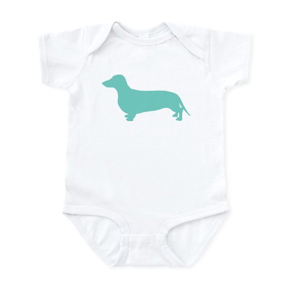 CafePress - Dachshund Silhouette Baby Light Bodysuit - Baby Light Bodysuit, Size Newborn - 24 Months