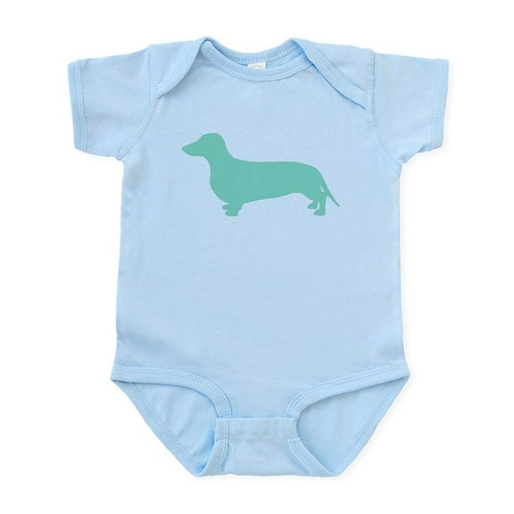 CafePress - Dachshund Silhouette Baby Light Bodysuit - Baby Light Bodysuit, Size Newborn - 24 Months
