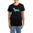 thumbnail image 1 of CafePress - Dachshund Silhouette Women's Dark Pajamas - Women's Short Sleeve Print T-Shirt and Pants Dark Cotton Pajama Set, 1 of 7