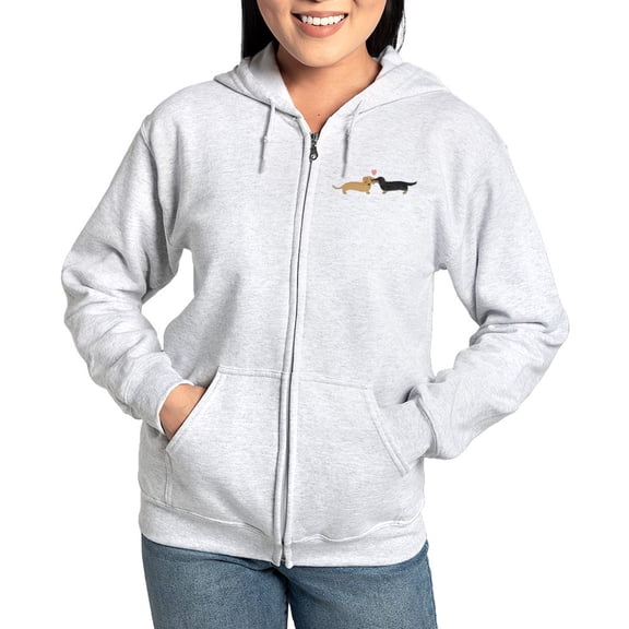 CafePress - Dachshund Smooch Sweatshirt - Women's Zip Hoodie