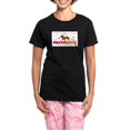 thumbnail image 1 of CafePress - Dachshund Women's Dark Pajamas - Women's Short Sleeve Print T-Shirt and Pants Dark Cotton Pajama Set, 1 of 7