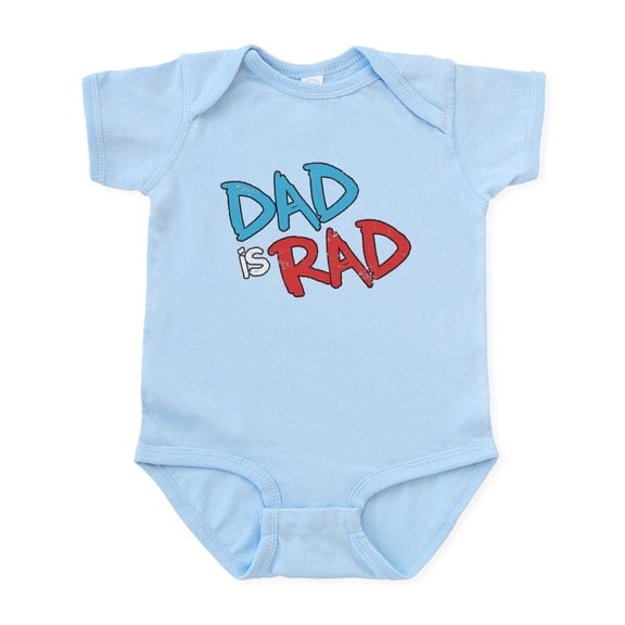 CafePress - Dad Is Rad Infant Bodysuit - Baby Light Bodysuit, Size Newborn - 24 Months