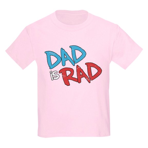 CafePress - Dad Is Rad Kids Light T Shirt - Light T-Shirt Kids XS-XL