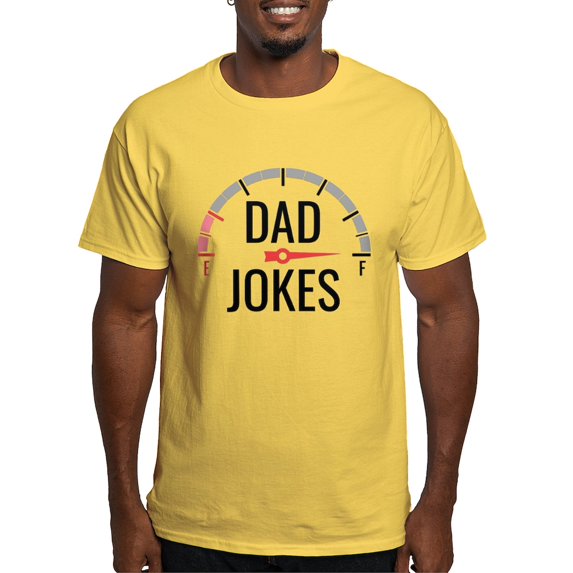 CafePress - Dad Jokes Full Light T Shirt - Men's Classic Graphic T-Shirt
