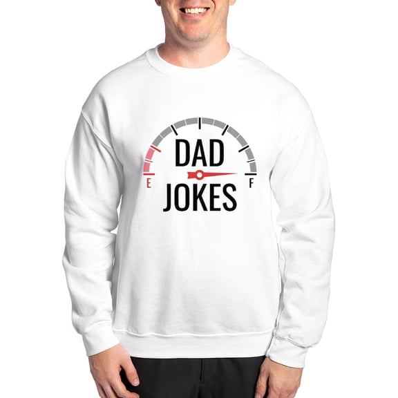CafePress - Dad Jokes Full Sweatshirt - Crew Neck Sweatshirt