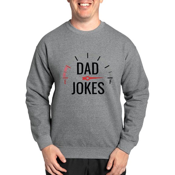 CafePress - Dad Jokes Full Sweatshirt - Crew Neck Sweatshirt