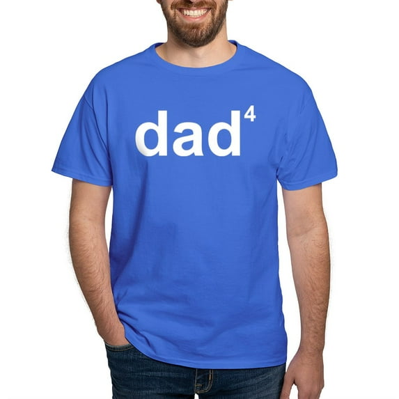 CafePress - Dad Of Four Dark T Shirt - Men's Classic Graphic Cotton T-Shirt