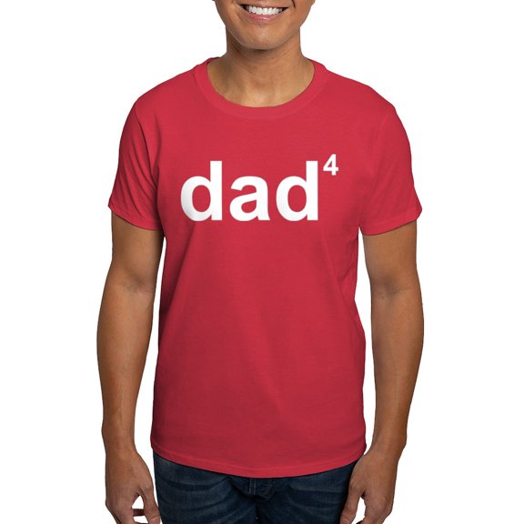 CafePress - Dad Of Four Dark T Shirt - Men's Classic Graphic Cotton T-Shirt