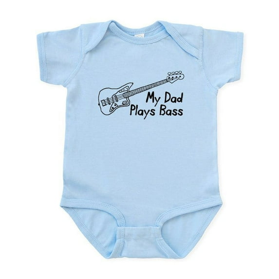 CafePress - Dad Plays Bass Infant Bodysuit - Baby Light Bodysuit, Size Newborn - 24 Months
