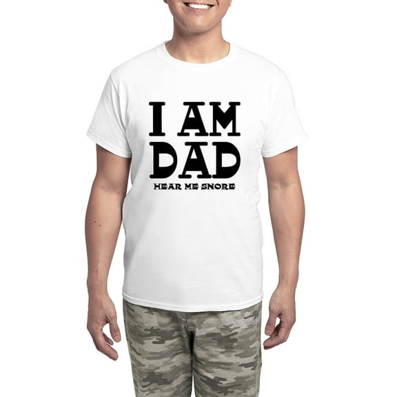 CafePress - Dad Snores Men's Light Pajamas - Men's Light Loose Fit Cotton Pajama Set