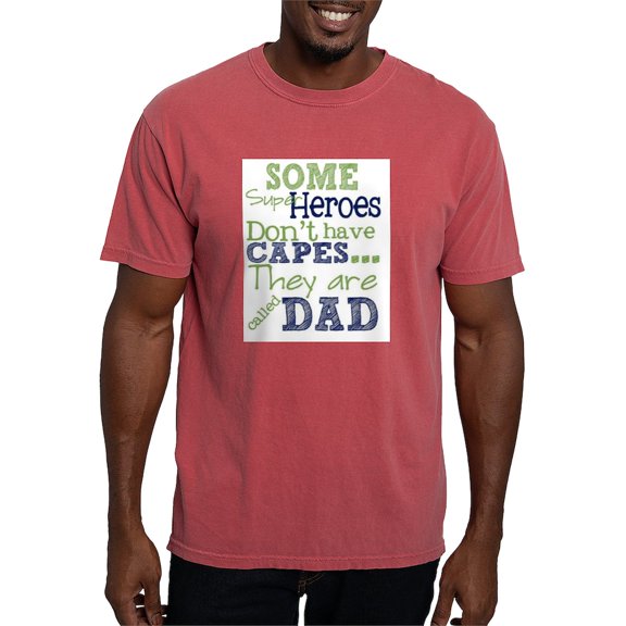 CafePress - Dad Super Heroes T Shirt - Mens Comfort Colors Shirt