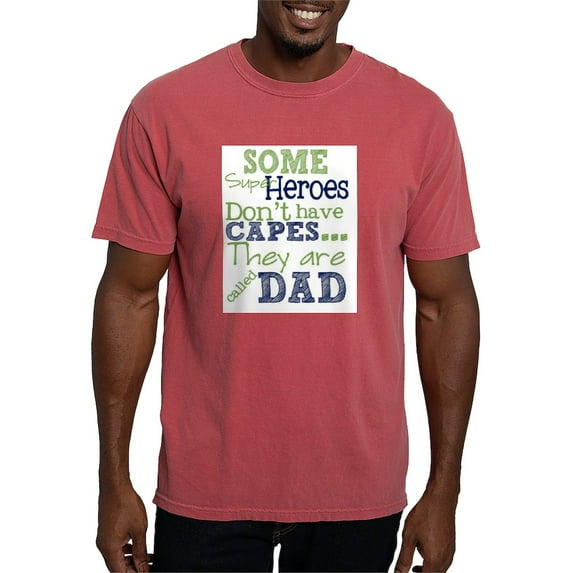 CafePress - Dad Super Heroes T Shirt - Mens Comfort Colors Shirt
