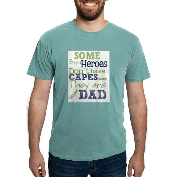 CafePress - Dad Super Heroes T Shirt - Mens Comfort Colors Shirt