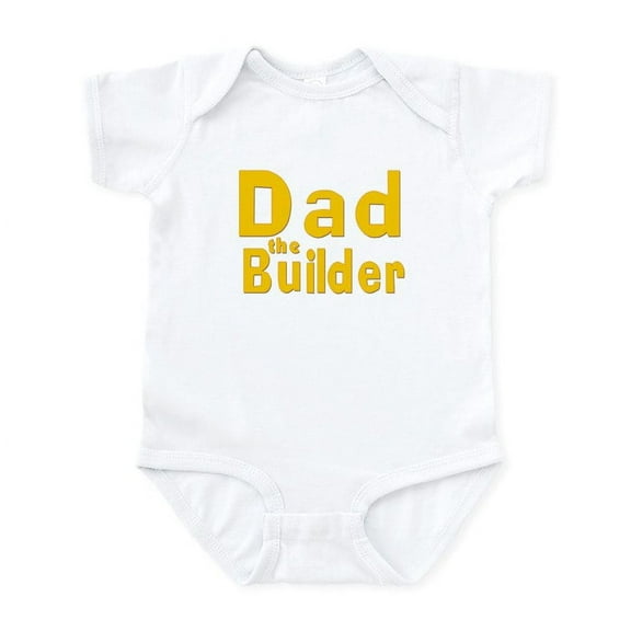 CafePress - Dad The Builder Infant Bodysuit - Baby Light Bodysuit, Size Newborn - 24 Months