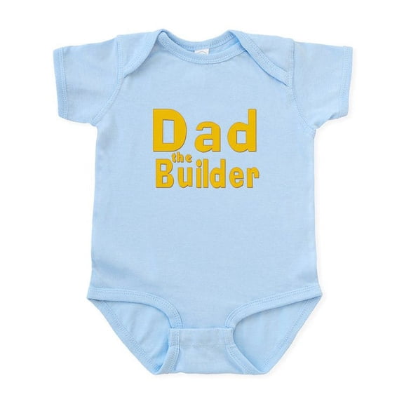 CafePress - Dad The Builder Infant Bodysuit - Baby Light Bodysuit, Size Newborn - 24 Months