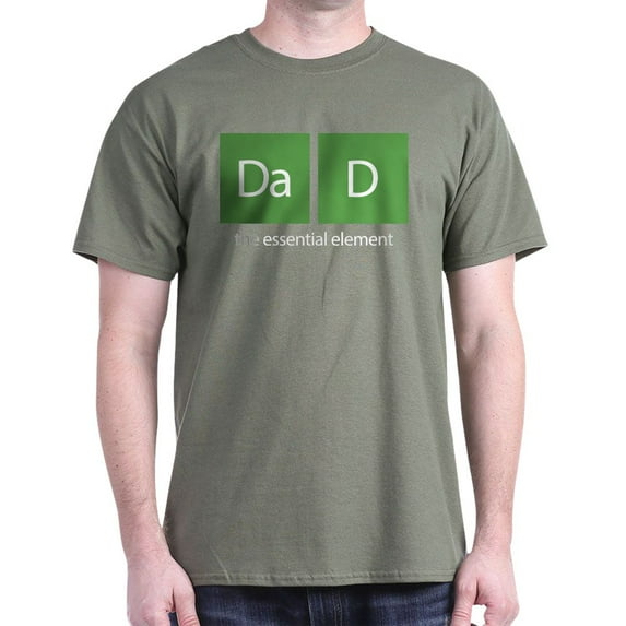 CafePress - Dad The Essential Element Dark T Shirt - Men's Classic Graphic Cotton T-Shirt