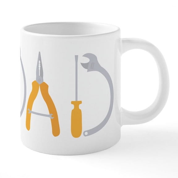 CafePress - Dad Tool Man - 20 Oz White Ceramic Mega Mug