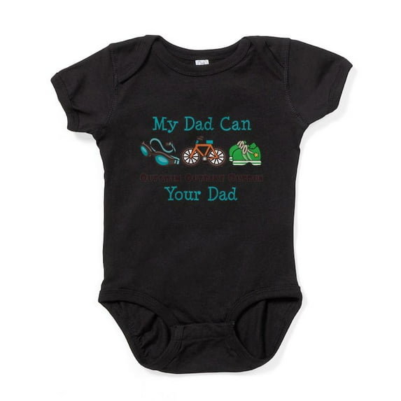 CafePress - Dad Triathlete Triathlon Infant Bodysuit - Cute Infant Bodysuit Baby Romper - Size Newborn - 24 Months