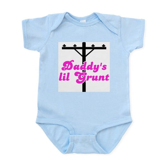 CafePress - Dad's Lil Grunt Infant Bodysuit - Baby Light Bodysuit, Size Newborn - 24 Months