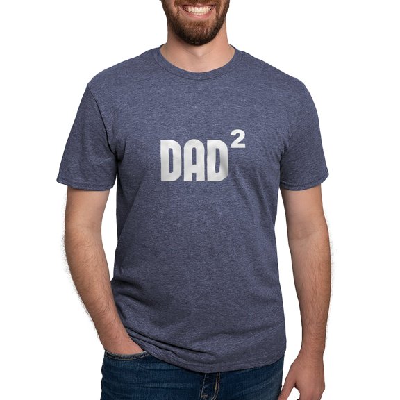 CafePress - Dad2 Dad Squared Exponentially T Shirt - Mens Tri-blend T-Shirt