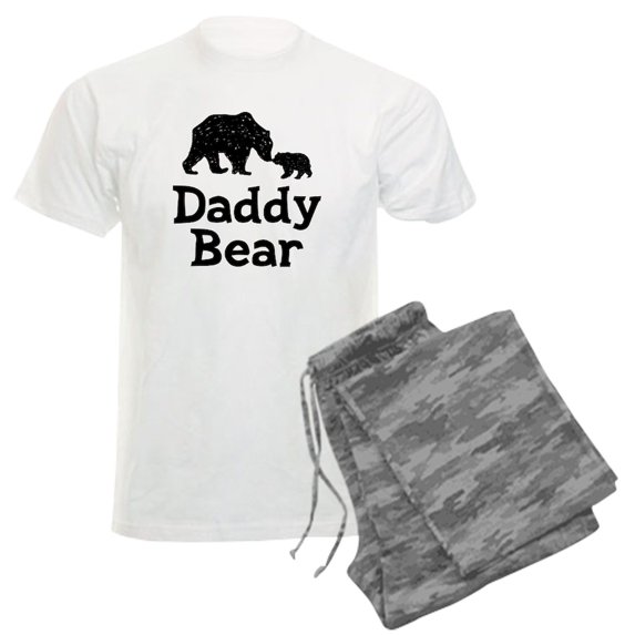 CafePress - Daddy Bear Men's Light Pajamas - Men's Light Loose Fit Cotton Pajama Set
