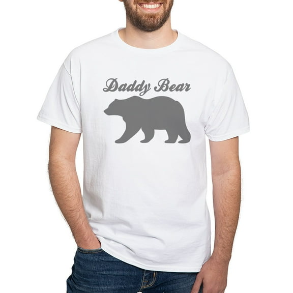 CafePress - Daddy Bear White T Shirt - Men's White Classic Cotton T-Shirts