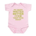 thumbnail image 1 of CafePress - Daddy Codes Better Body Suit - Baby Light Bodysuit, Size Newborn - 24 Months, 1 of 4