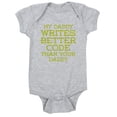 thumbnail image 1 of CafePress - Daddy Codes Better - Cute Infant Bodysuit Baby Romper, 1 of 1