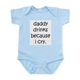 thumbnail image 1 of CafePress - Daddy Drinks Because I Cry Infant Creeper - Baby Light Bodysuit, Size Newborn - 24 Months, 1 of 4