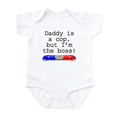 thumbnail image 1 of CafePress - Daddy Is A Cop But Im The Boss Body Suit - Baby Light Bodysuit, Size Newborn - 24 Months, 1 of 4