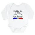 thumbnail image 1 of CafePress - Daddy Is A Cop But Im The Boss Body Suit - Long Sleeve Cotton Baby Bodysuit, 1 of 4