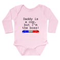 thumbnail image 1 of CafePress - Daddy Is A Cop But Im The Boss Body Suit - Long Sleeve Cotton Baby Bodysuit, 1 of 4