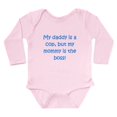 thumbnail image 1 of CafePress - Daddy Is A Cop Mommy Is The Boss Body Suit - Long Sleeve Cotton Baby Bodysuit, 1 of 4