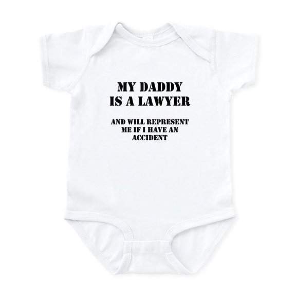 CafePress - Daddy Is A Lawyer 1 Infant Bodysuit - Baby Light Bodysuit, Size Newborn - 24 Months