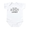 thumbnail image 1 of CafePress - Daddy Is Lucky Infant Bodysuit - Baby Light Bodysuit, Size Newborn - 24 Months, 1 of 4
