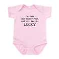 thumbnail image 1 of CafePress - Daddy Is Lucky Infant Bodysuit - Baby Light Bodysuit, Size Newborn - 24 Months, 1 of 4