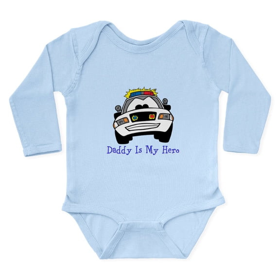 CafePress - Daddy Is My Hero Body Suit - Long Sleeve Cotton Baby Bodysuit