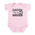 thumbnail image 1 of CafePress - Daddy Loves Me More Than Soccer Infant Bodysuit - Baby Light Bodysuit, Size Newborn - 24 Months, 1 of 4