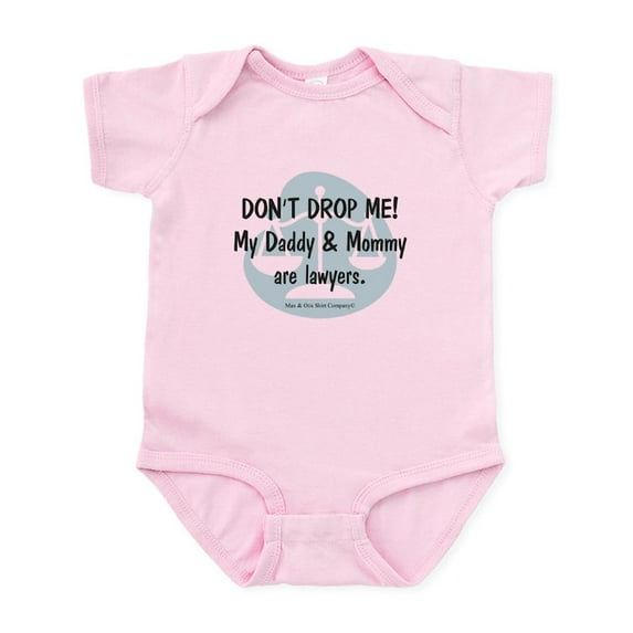 CafePress - Daddy & Mommy Lawyers Infant Bodysuit - Baby Light Bodysuit, Size Newborn - 24 Months