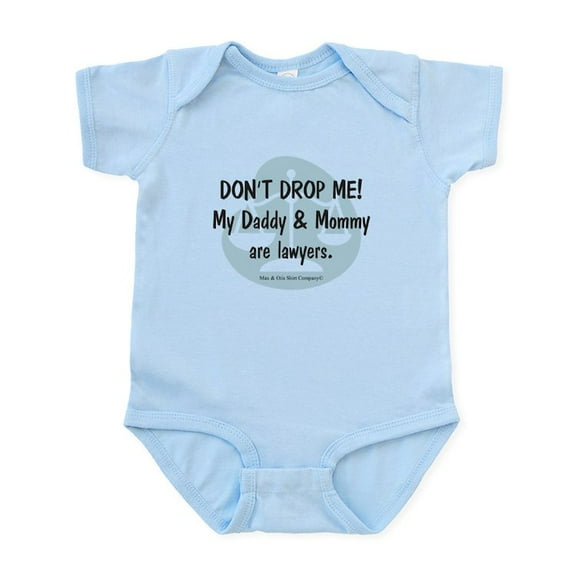 CafePress - Daddy & Mommy Lawyers Infant Bodysuit - Baby Light Bodysuit, Size Newborn - 24 Months