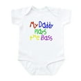 thumbnail image 1 of CafePress - Daddy Plays Bass Infant Bodysuit - Baby Light Bodysuit, Size Newborn - 24 Months, 1 of 4
