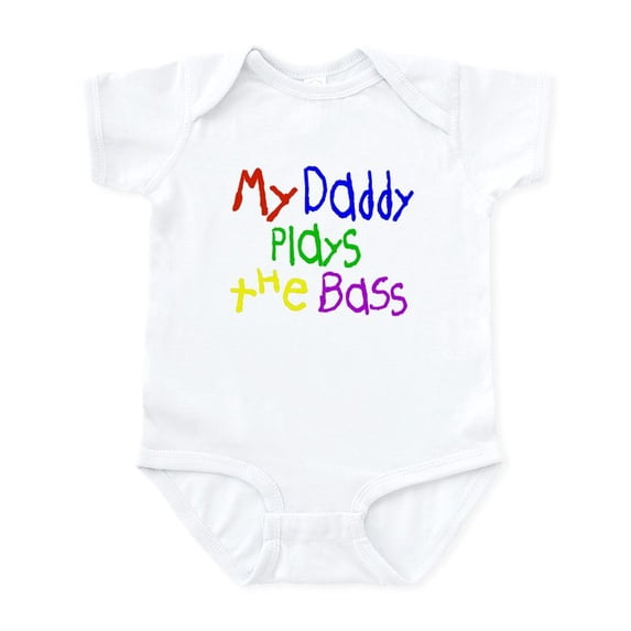 CafePress - Daddy Plays Bass Infant Bodysuit - Baby Light Bodysuit, Size Newborn - 24 Months